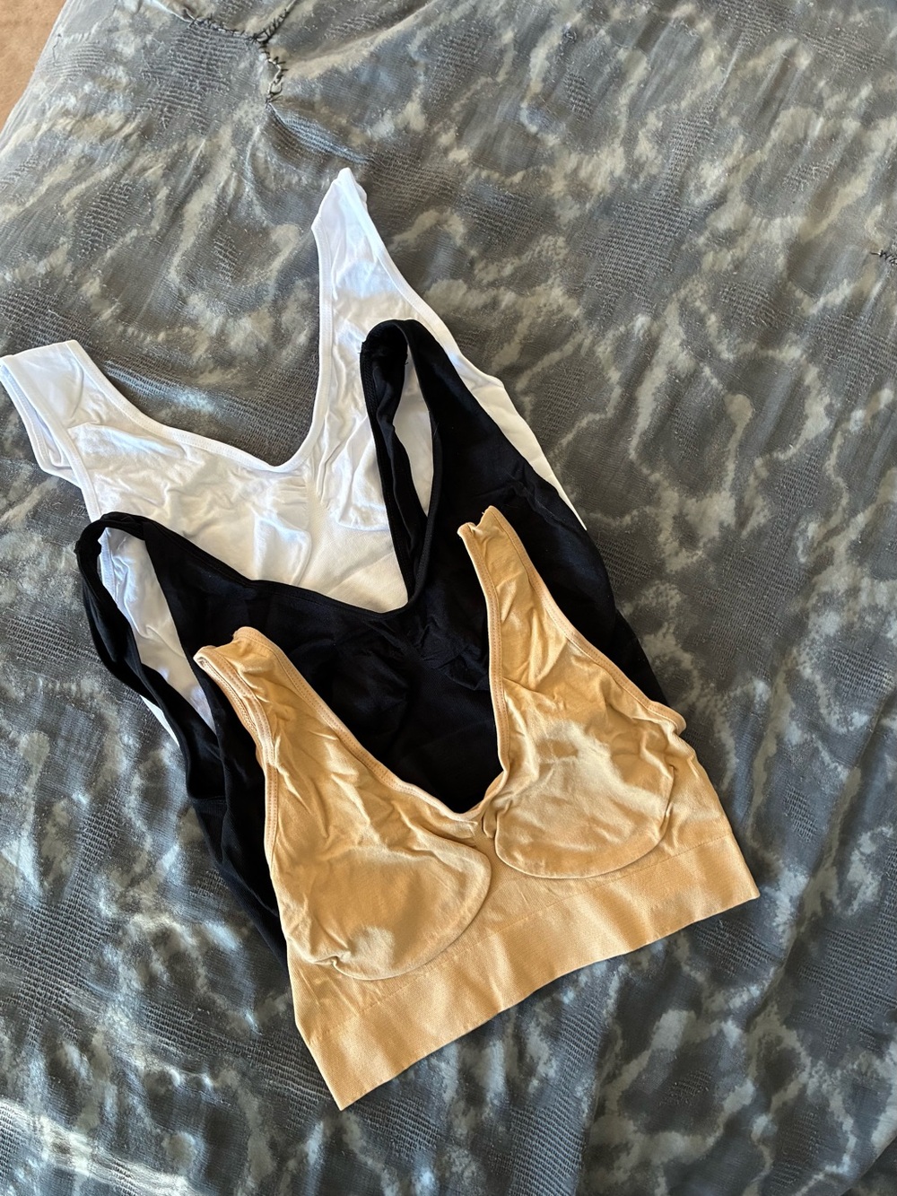 💫Seamless Everyday Wireless Stretch Bra• Bralette•Lounge•White, Black & Nude